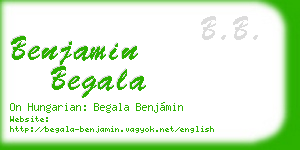benjamin begala business card