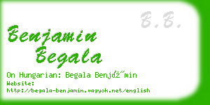 benjamin begala business card